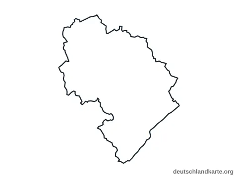 Vorschau: Umrisskarte vom Landkreis Bernkastel-Wittlich