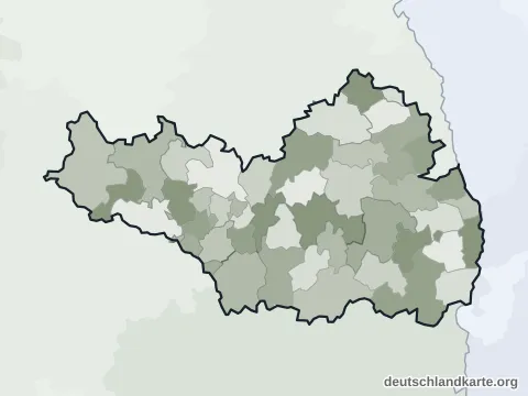 Vorschau: Ortskarte vom Landkreis Biberach