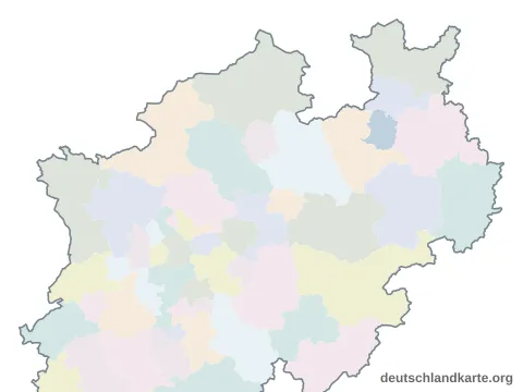Vorschau: Karte im Bundesland von der kreisfreien Stadt Bielefeld