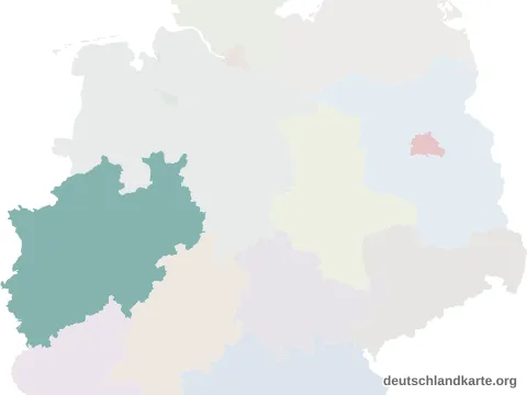 Vorschau: Lagekarte von der kreisfreien Stadt Bielefeld