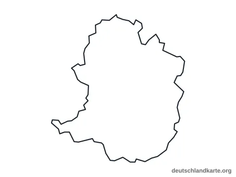 Vorschau: Umrisskarte von der kreisfreien Stadt Bielefeld