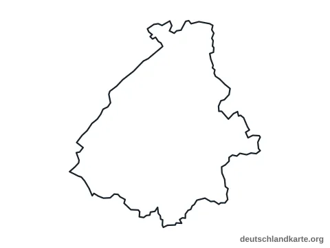 Vorschau: Umrisskarte vom Landkreis Birkenfeld