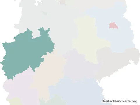 Vorschau: Lagekarte von der kreisfreien Stadt Bochum