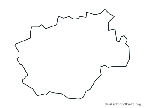 Vorschau: Umrisskarte von der kreisfreien Stadt Bochum