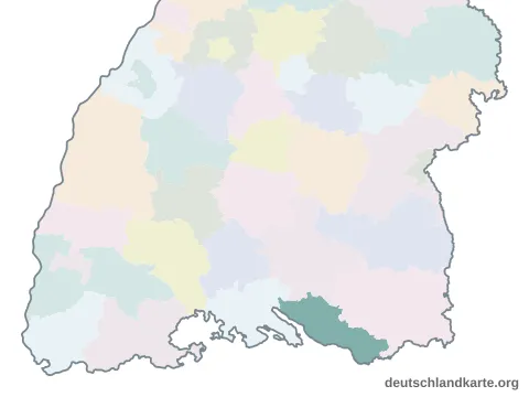 Vorschau: Karte im Bundesland vom Bodenseekreis
