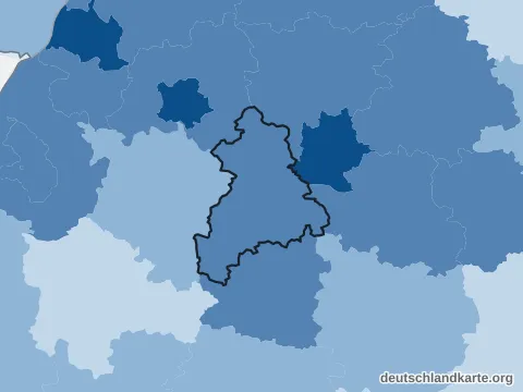 Vorschau: Bevölkerungsdichte vom Landkreis Böblingen