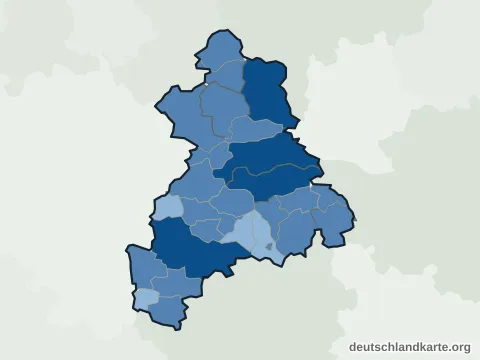 Vorschau: Einwohnerkarte vom Landkreis Böblingen