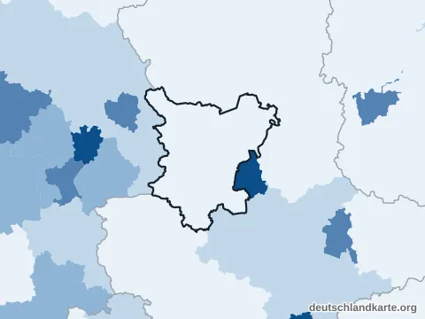 Vorschau: Bevölkerungsdichte vom Landkreis Börde