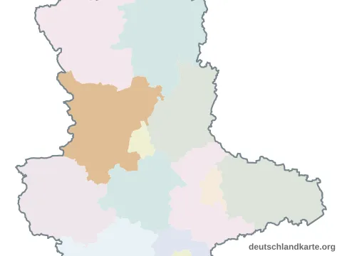 Vorschau: Karte im Bundesland vom Landkreis Börde