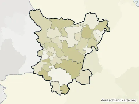 Vorschau: Ortskarte vom Landkreis Börde