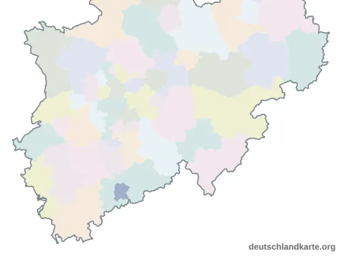 Vorschau: Karte im Bundesland von der kreisfreien Stadt Bonn