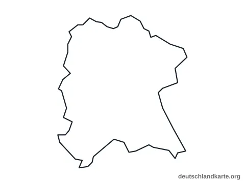 Vorschau: Umrisskarte von der kreisfreien Stadt Bonn