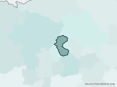 Vorschau: Nachbarkreiskarte von der kreisfreien Stadt Bottrop
