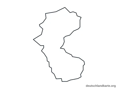 Vorschau: Umrisskarte von der kreisfreien Stadt Bottrop