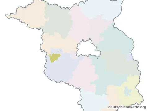 Vorschau: Karte im Bundesland von der kreisfreien Stadt Brandenburg an der Havel