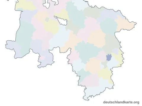 Karte: Kreisfreie Stadt Braunschweig in Niedersachsen
