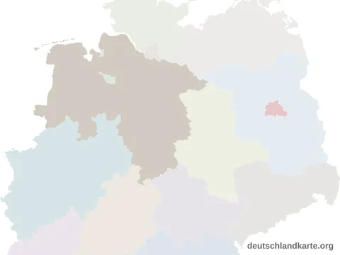 Vorschau: Lagekarte von der kreisfreien Stadt Braunschweig