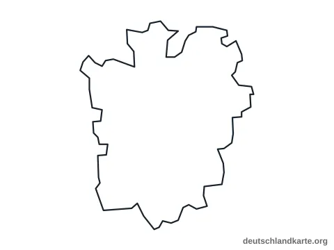 Vorschau: Umrisskarte von der kreisfreien Stadt Braunschweig
