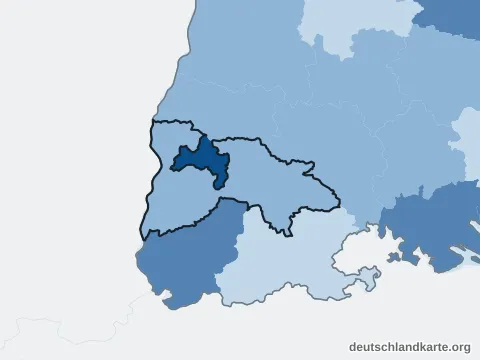 Vorschau: Bevölkerungsdichte vom Landkreis Breisgau-Hochschwarzwald