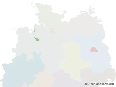Lagekarte: Kreisfreie Stadt Bremen