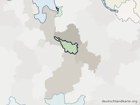 Nachbarkreiskarte: Kreisfreie Stadt Bremen