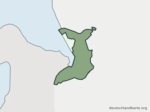 Vorschau: Ortskarte von der kreisfreien Stadt Bremerhaven