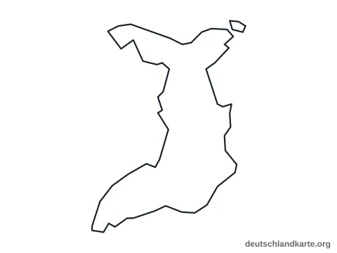 Vorschau: Umrisskarte von der kreisfreien Stadt Bremerhaven