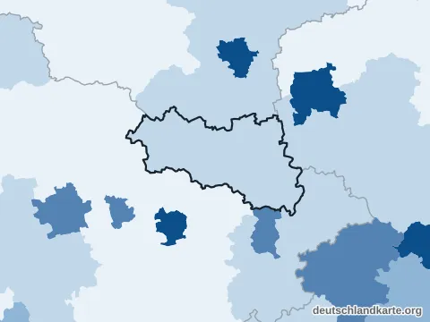 Vorschau: Bevölkerungsdichte vom Burgenlandkreis