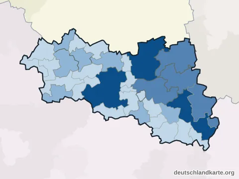 Vorschau: Einwohnerkarte vom Burgenlandkreis