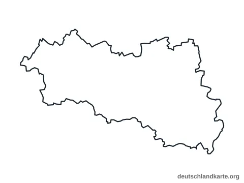 Vorschau: Umrisskarte vom Burgenlandkreis
