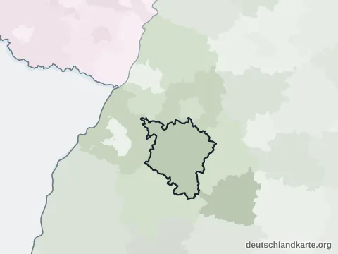 Vorschau: Nachbarkreiskarte vom Landkreis Calw