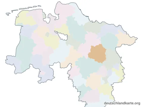 Karte: Landkreis Celle in Niedersachsen