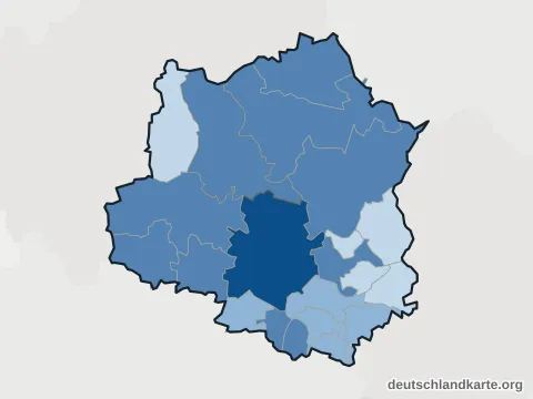 Vorschau: Einwohnerkarte vom Landkreis Celle