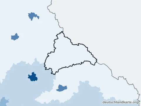 Vorschau: Bevölkerungsdichte vom Landkreis Cham