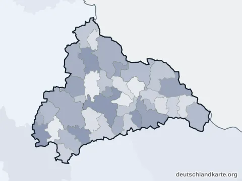 Vorschau: Ortskarte vom Landkreis Cham