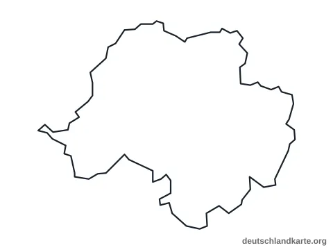 Vorschau: Umrisskarte von der kreisfreien Stadt Chemnitz