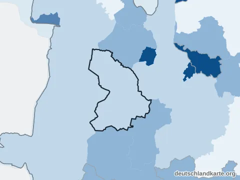 Vorschau: Bevölkerungsdichte vom Landkreis Cloppenburg