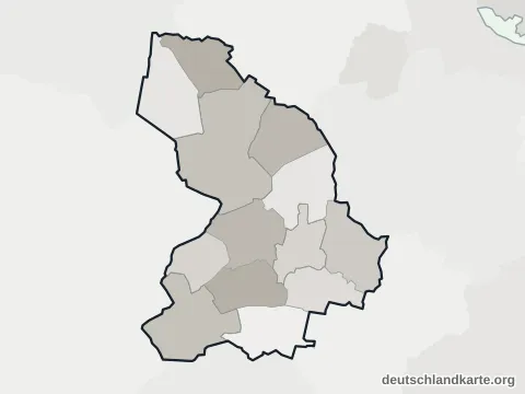 Vorschau: Ortskarte vom Landkreis Cloppenburg
