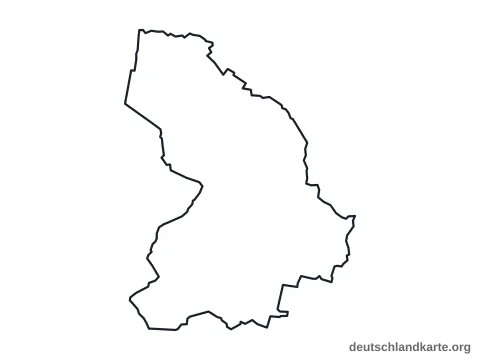 Vorschau: Umrisskarte vom Landkreis Cloppenburg