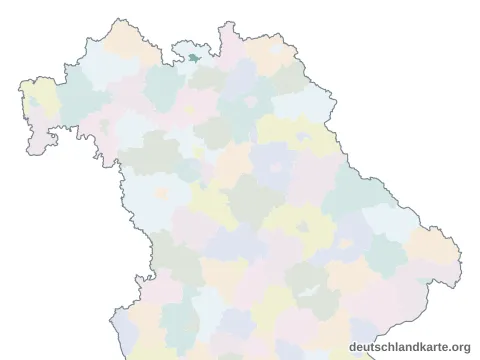 Karte: Kreisfreie Stadt Coburg in Bayern