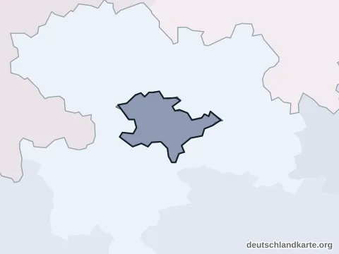 Vorschau: Ortskarte von der kreisfreien Stadt Coburg