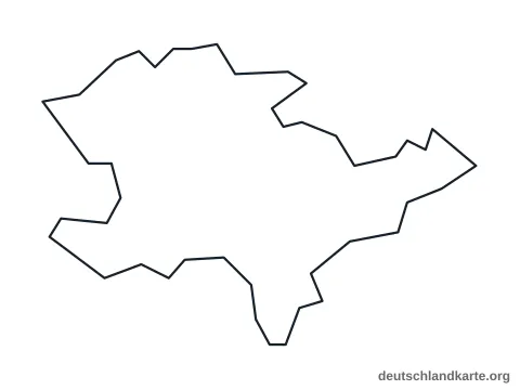 Vorschau: Umrisskarte von der kreisfreien Stadt Coburg