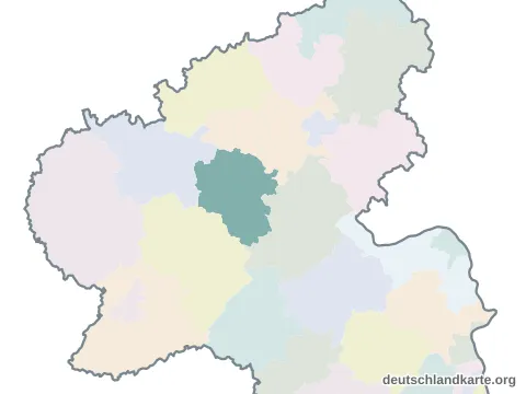 Vorschau: Karte im Bundesland vom Landkreis Cochem-Zell