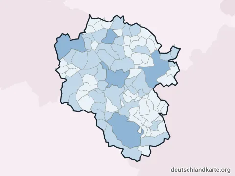 Vorschau: Einwohnerkarte vom Landkreis Cochem-Zell