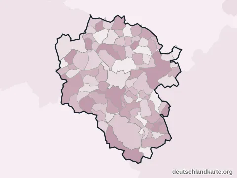 Vorschau: Ortskarte vom Landkreis Cochem-Zell