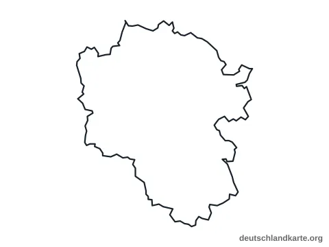 Vorschau: Umrisskarte vom Landkreis Cochem-Zell