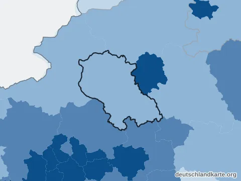 Vorschau: Bevölkerungsdichte vom Kreis Coesfeld