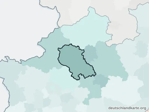 Vorschau: Nachbarkreiskarte vom Kreis Coesfeld