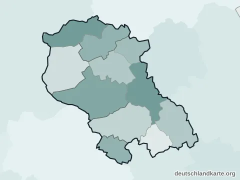 Vorschau: Ortskarte vom Kreis Coesfeld