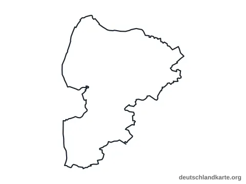 Vorschau: Umrisskarte vom Landkreis Cuxhaven